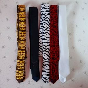 Punk Rockabilly Tiki Retro Skinny Ties